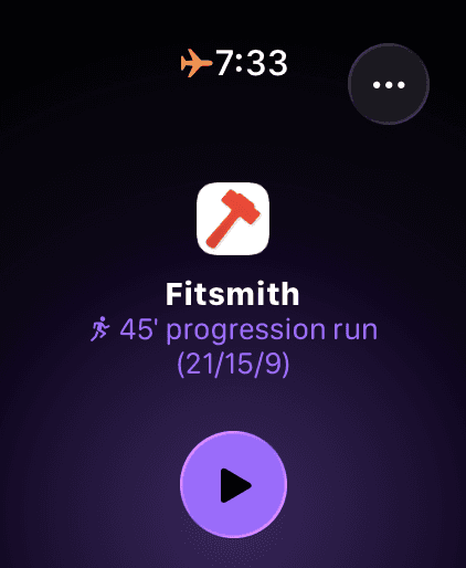 Apple Watch workout sync